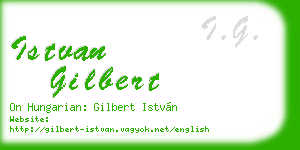 istvan gilbert business card