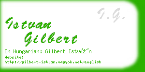 istvan gilbert business card